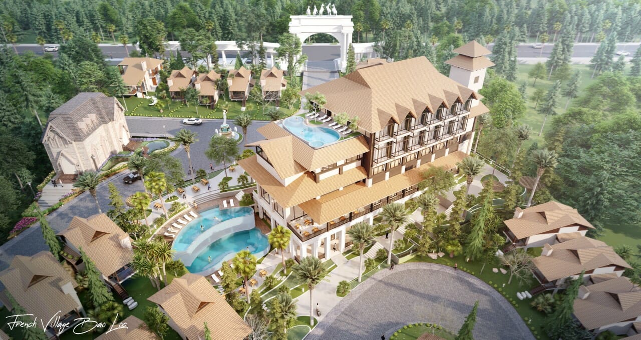 biet thu lang phap bao loc 11 - Biệt Thự Làng Pháp Bảo Lộc Resort & Spa