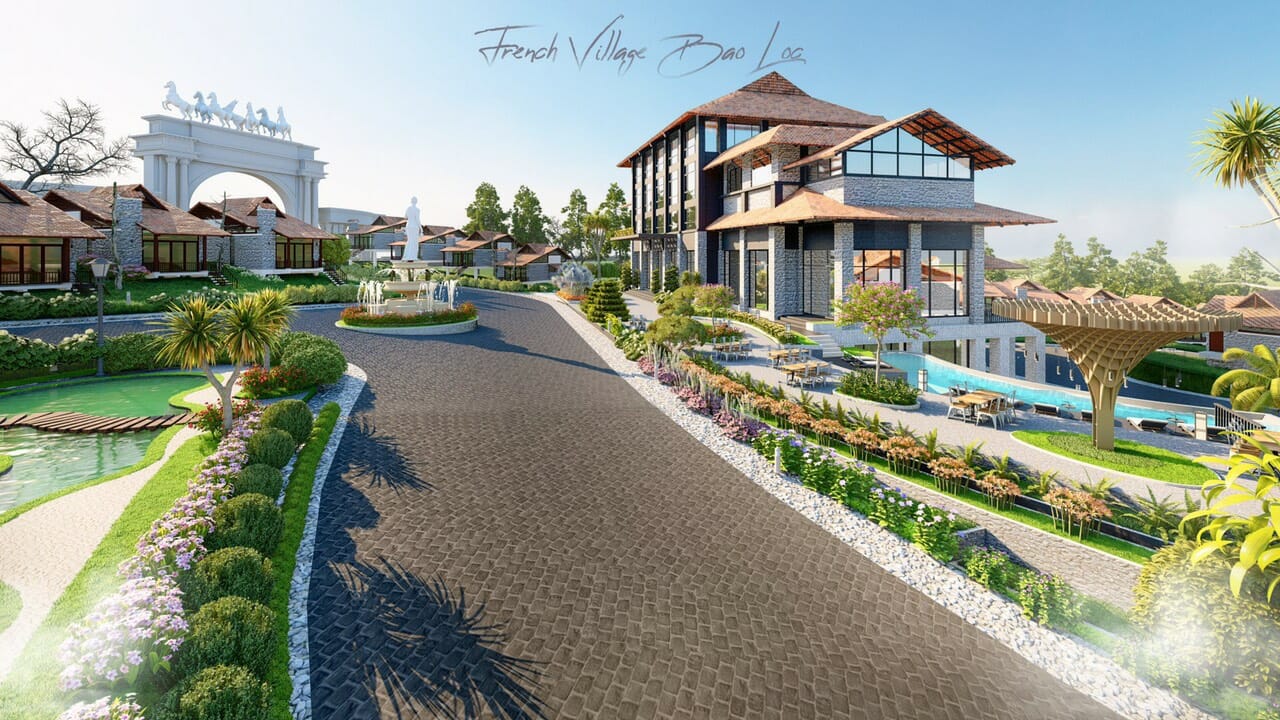 biet thu lang phap bao loc 6 - Biệt Thự Làng Pháp Bảo Lộc Resort & Spa